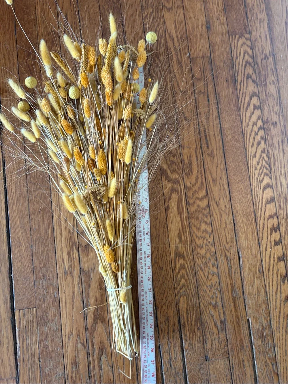 Dried grasses and Flower bouquet- Yellow
